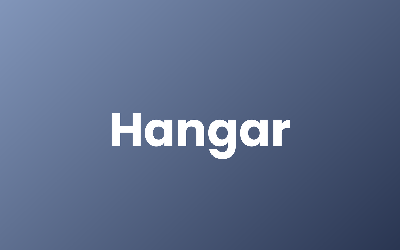 Hangar cover