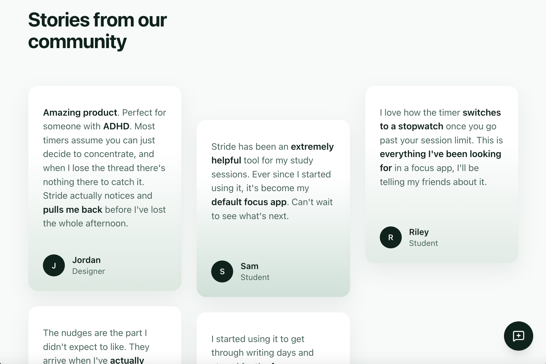 Stride — Testimonial